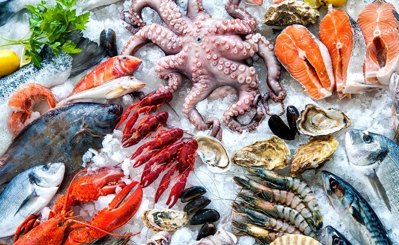 Fresh seafood